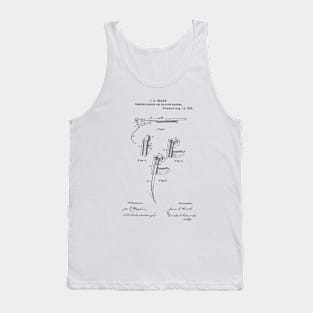 Combined Seeding and Drilling Machine Vintage Patent Hand Drawing Tank Top